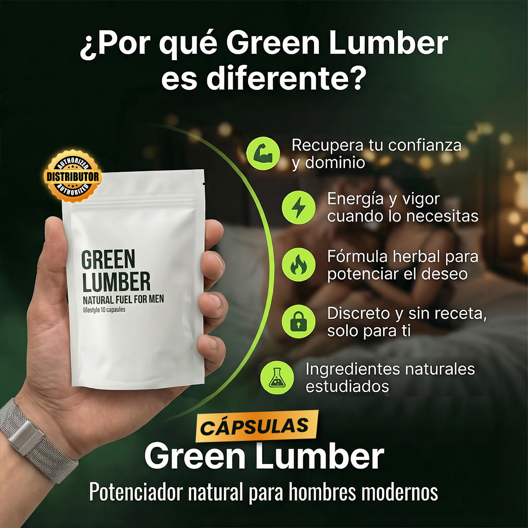 Green lumber- Cápsulas potenciadoras masculinas