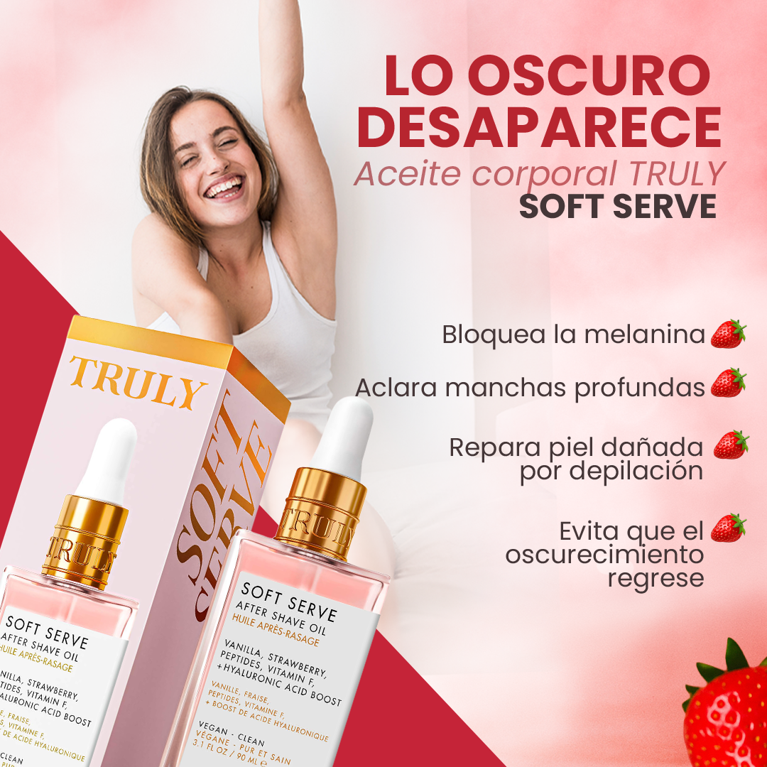 Aceite Truly | aclara  zona íntima y axilas