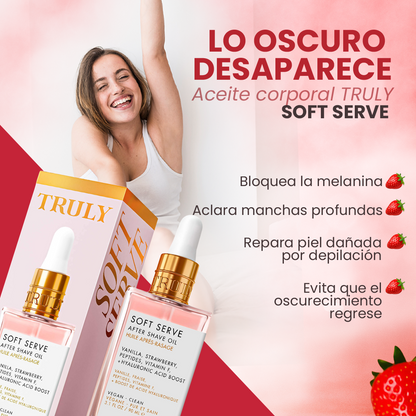 Aceite Truly | aclara  zona íntima y axilas
