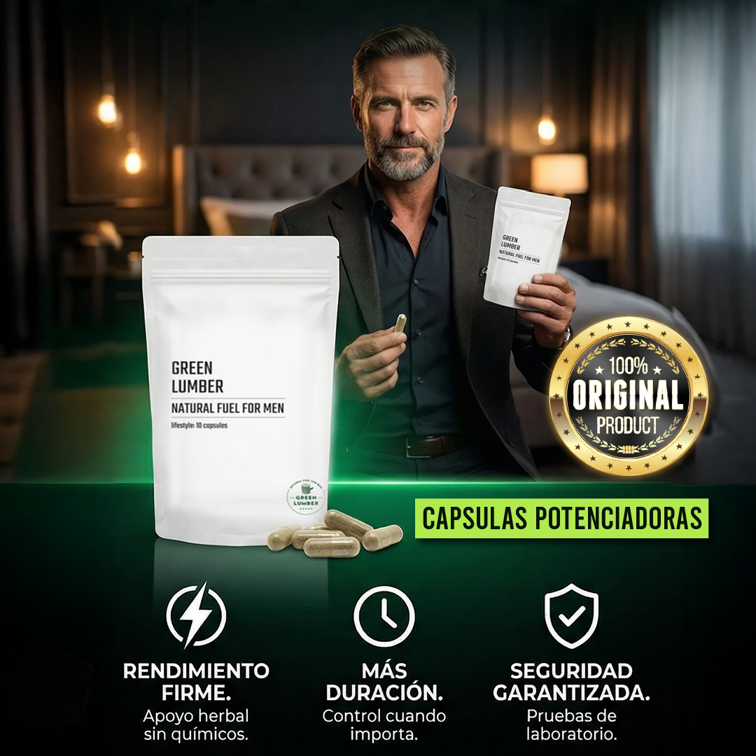 Green lumber- Cápsulas potenciadoras masculinas