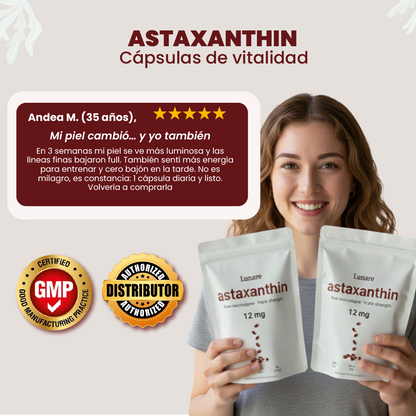 ASTAXANTHIN . Antioxidante-rejuvenecimiento y energía